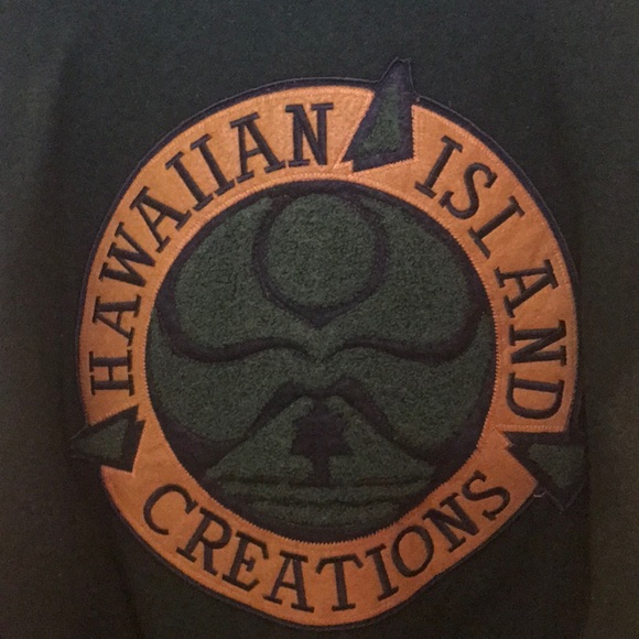 VINTAGE HAWAIIAN ISLAND CREATIONS LETTERMAN JACKET - Picture 2 of 8